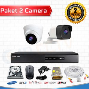 Paket CCTV 2 Kamera Audio Hilook