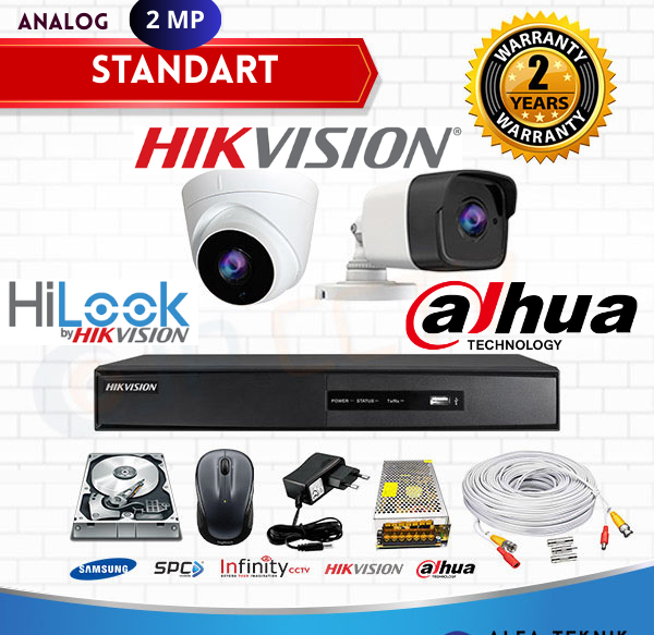 Paket CCTV 4 Chanel Kamera Hilook Fitur Standart 2 MP Denpasar Bali